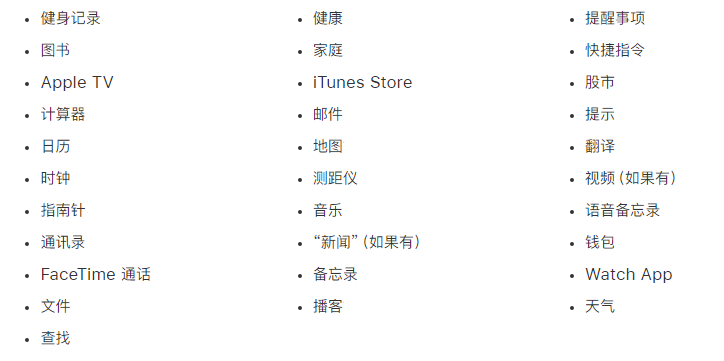天心苹果手机维修分享iPhone 14系列机型可以卸载哪些自带的App? 