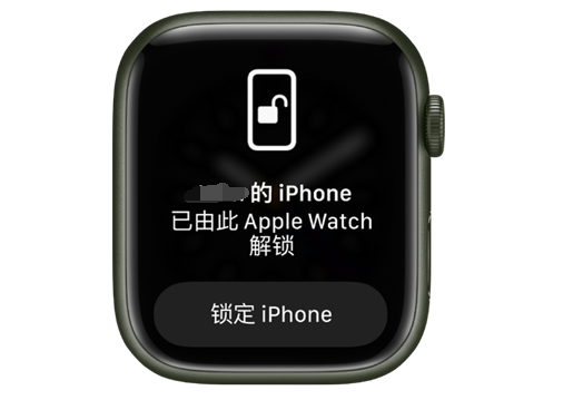 天心苹果手机维修分享用 AppleWatch 解锁配备面容 ID 的 iPhone方法 