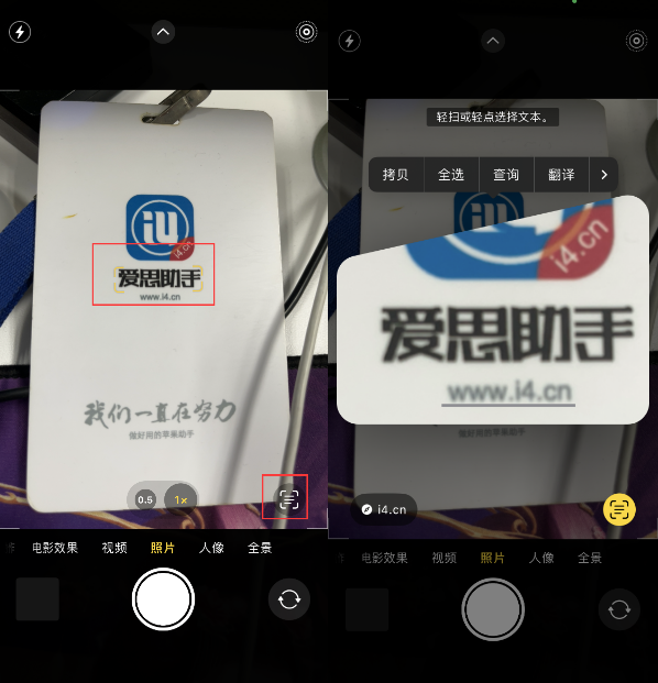 天心苹果手机维修分享升级iOS 16后如何通过相机翻译文本 