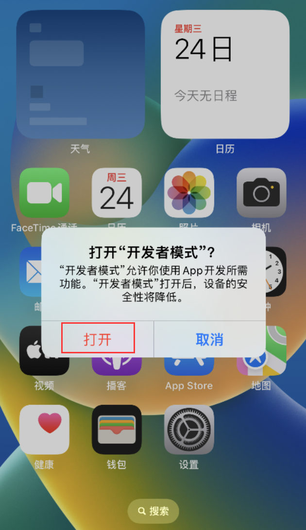 天心苹果手机维修分享如何打开开发者模式 