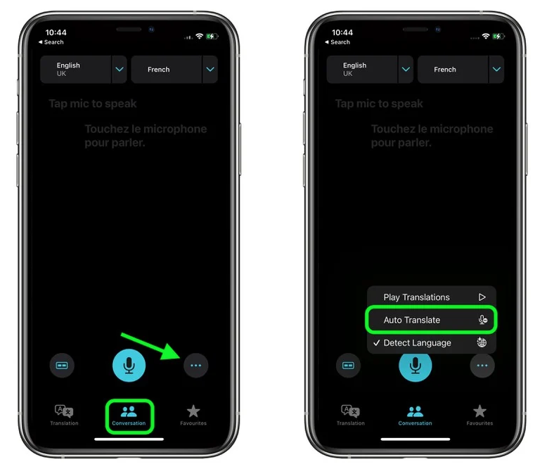 天心苹果手机维修分享iOS 15 “翻译” App 新改进 