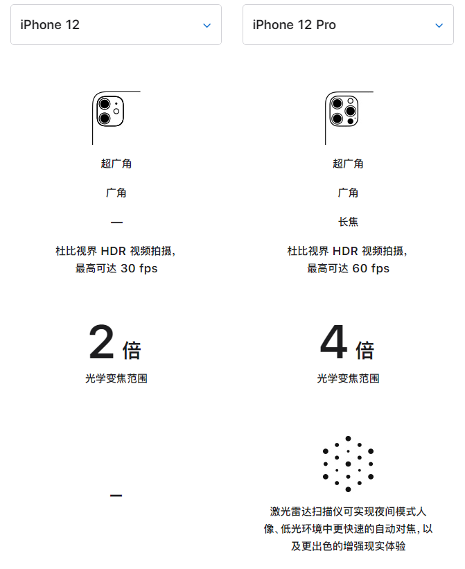 天心苹果手机维修分享苹果 iPhone 12 与 iPhone 12 Pro 选哪款 